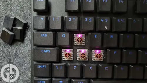 Image of the Logitech G515's switches