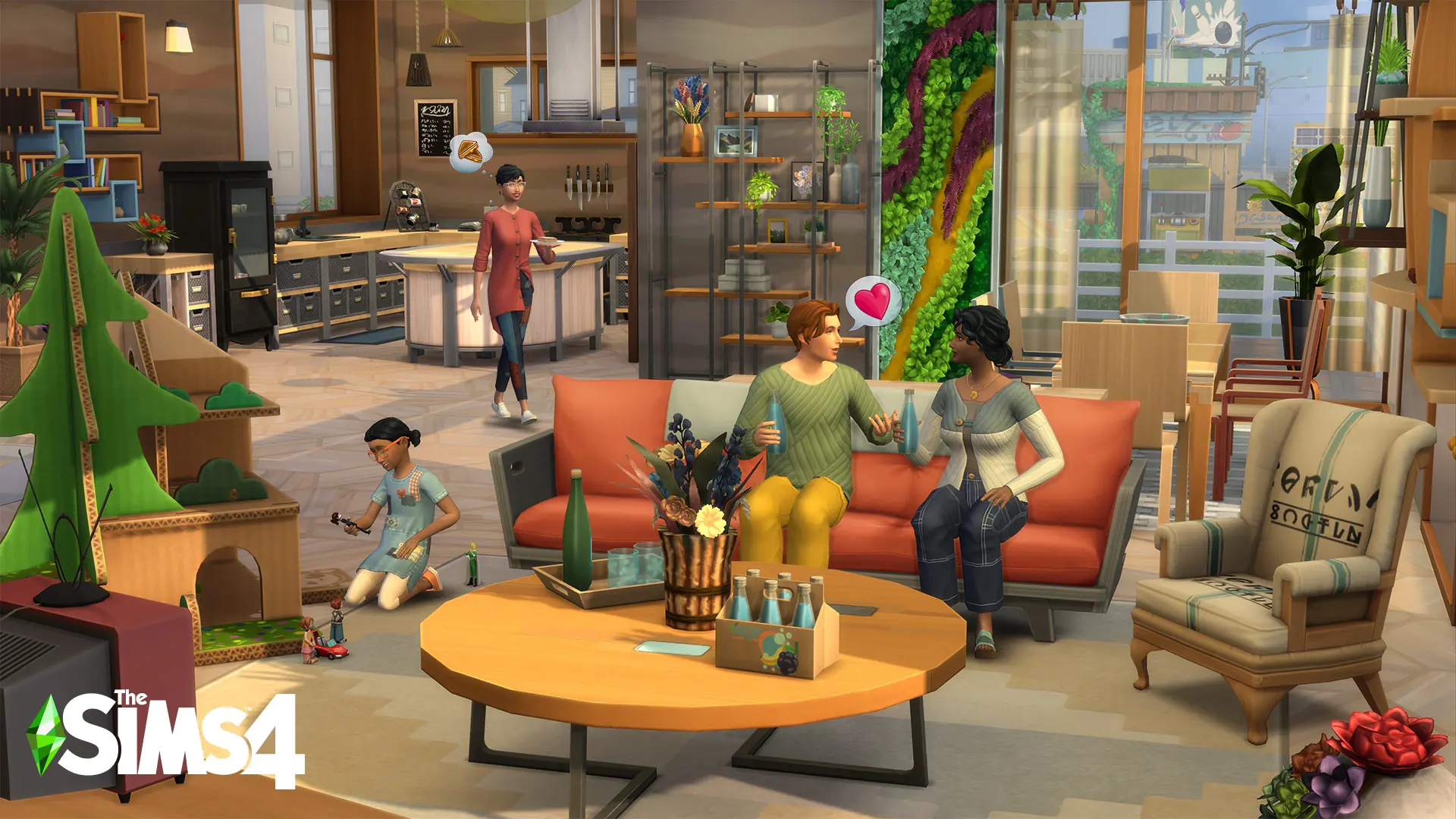 Sims 4 Eco Living promotional image