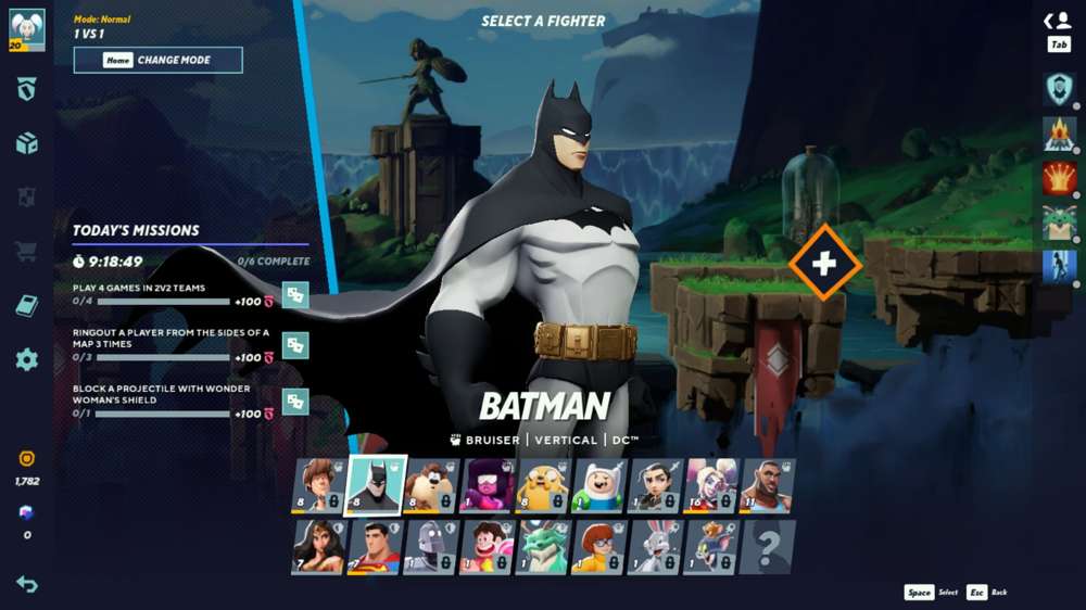 MultiVersus Batman combos, perks and specials