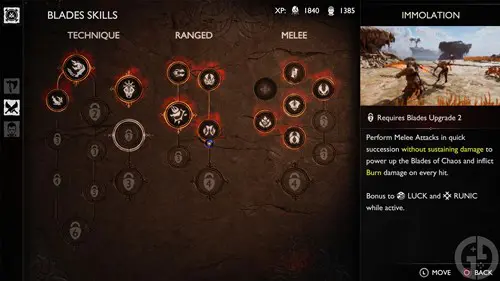 Immolation in GOW Ragnarok