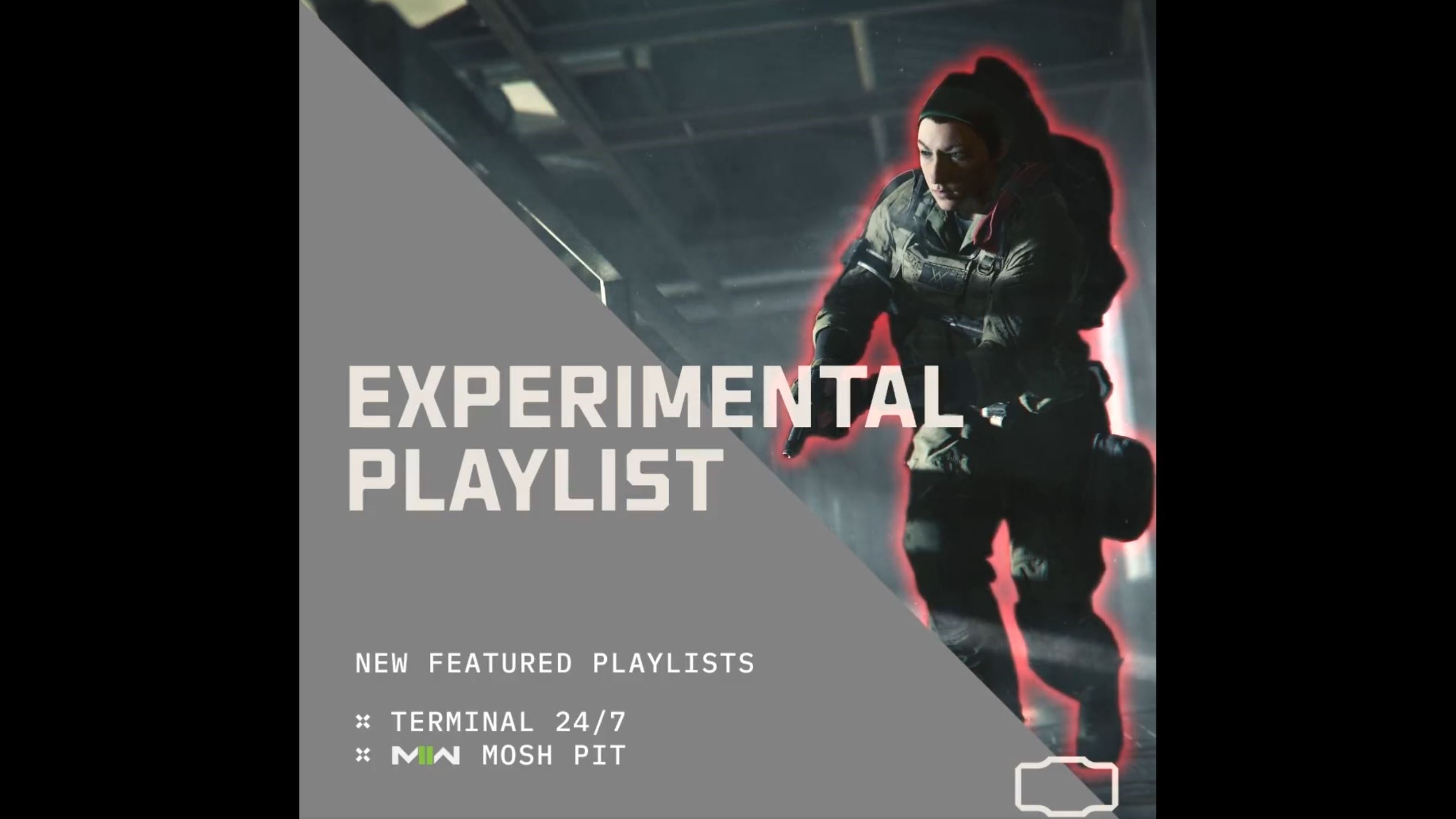 An image Sledgehammer Games used to promote the debut of the Experimental Playlist in MW3