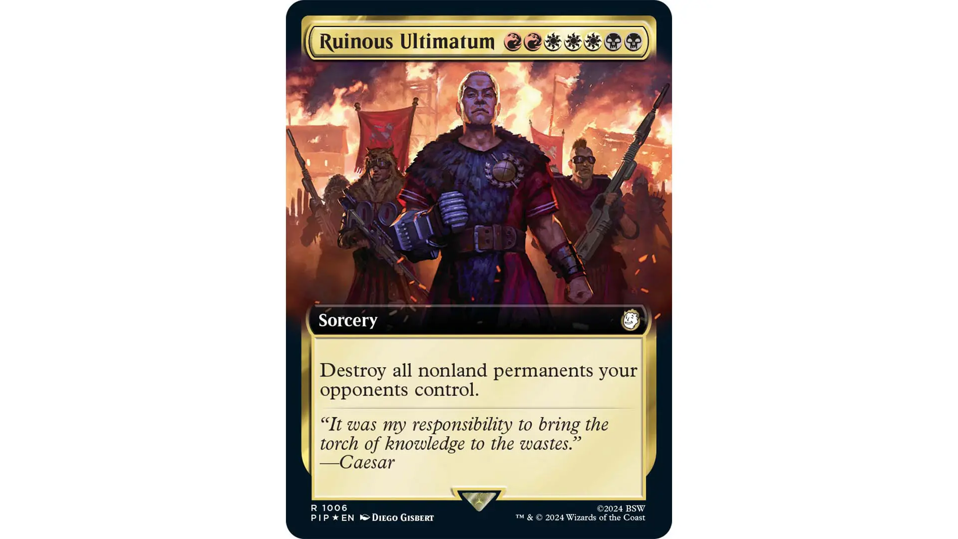 MTG Fallout 0022 Ruinous Ultimatum Borderless