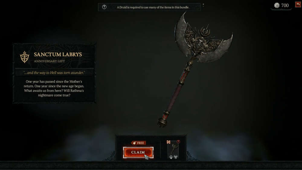 Anniversary gifts in Diablo 4 & where to claim them