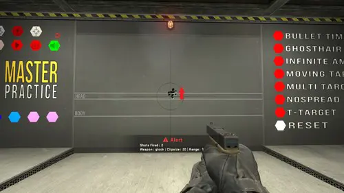 Image of the Glock-18 spray pattern in CS:GO