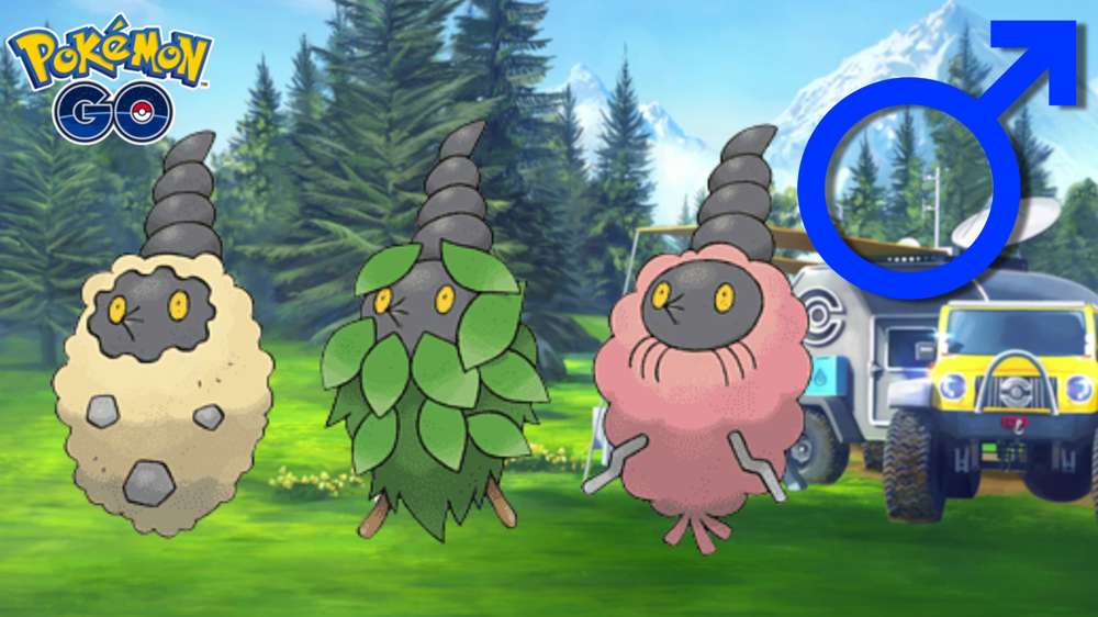 How to find the male symbol in Pokemon GO to get a male Burmy