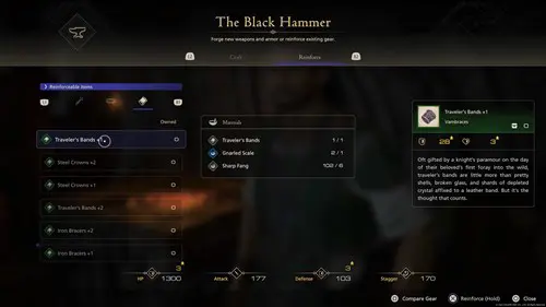 The Black Hammer in Final Fantasy 16 is where you'll craft weapons and armor.