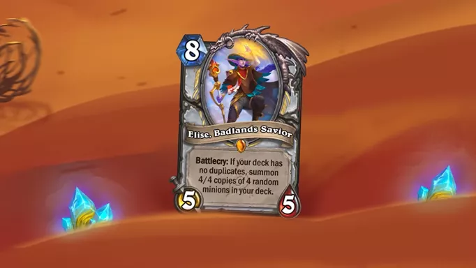 Elise, a legendary 8 cost card in Hearthstone