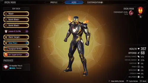 Midnight Suns Best Iron Man Deck