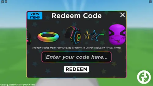 The interface for redeeming UGC Limited codes.