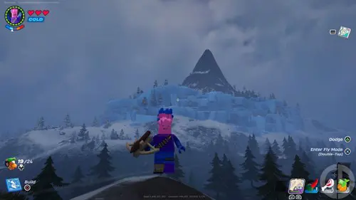 The Frostland biome in LEGO Fortnite