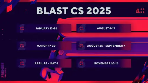 BLAST CS Schedule for 2025