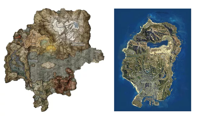gta 5 map compared to gta 4