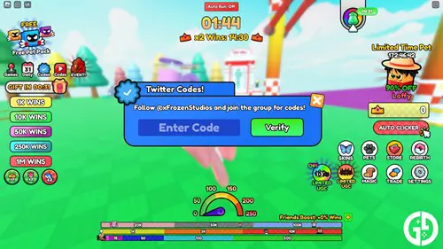 The interface for redeeming Butterfly Race codes.