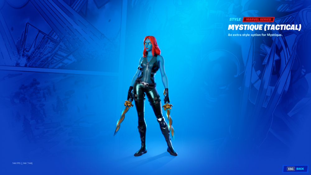 How to unlock Mystique's tactical style and shapeshifter emote