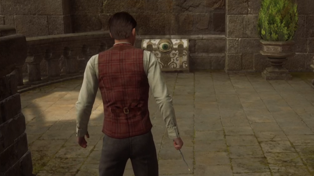 Here's how you open white chests with eyes in Hogwarts Legacy