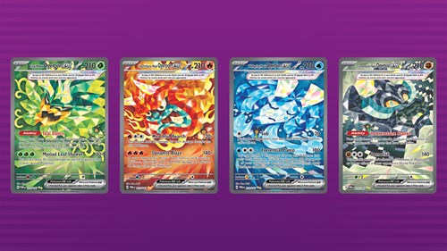 Four Ogerpon ex cards from Twilight Masquerade