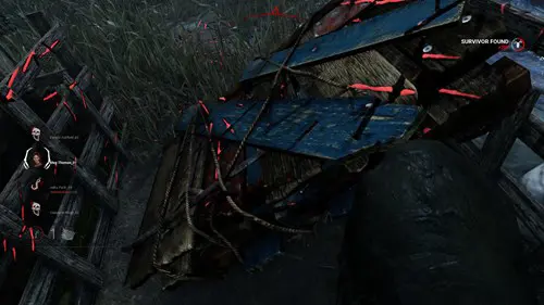 Dead by Daylight: the Killer's perspective of smashing a pallet