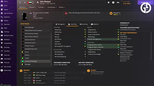 FM24 Assistant Manager