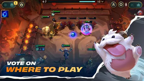 Key art for TFT with text "Vote on where to play"