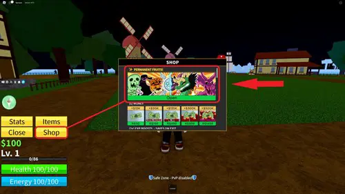 Image showing you how to get Mythical Fruits in Blox Fruits