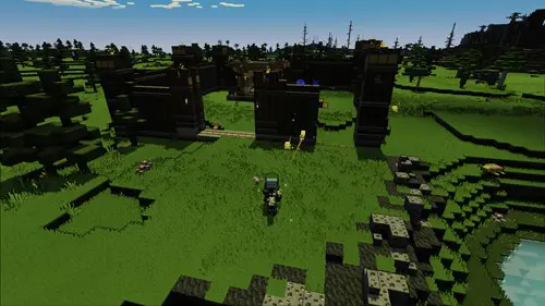 Minecraft Legends multiplayer image, which doesn't support split screen