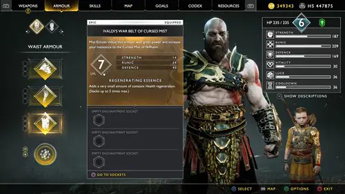 best armor in god of war mist armor build