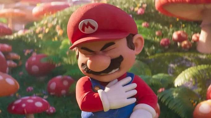 A picture of Mario from the Mario movie, although Charles Martinet does not voice him