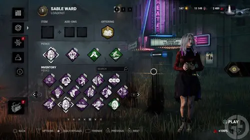 The Wicked build in Dead by Daylight