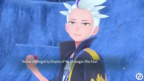 Drayton of the Elite Four in Pokemon Scarlet & Violet's Indigo Disk DLC