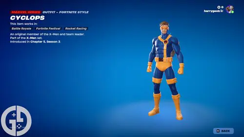 Image of the Cyclops skin in Fortnite