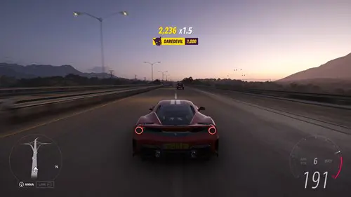 A Forza Horizon 5 Daredevil skill is earned.