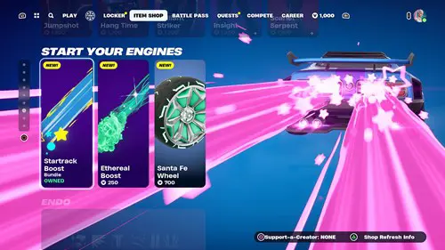 Car Boosts in Fortnite