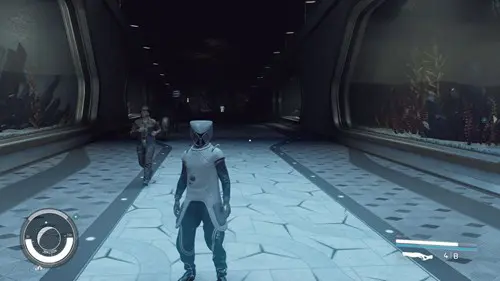 The Mantis Armour in Starfield, one of the methods you can use to turn invisible