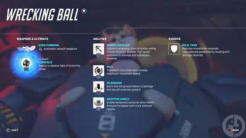 Wrecking Ball's abilities in Overwatch 2