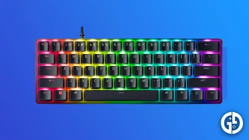 Image of the Razer Huntsman Mini, which is the best 60% Razer gaming keyboard in 2023