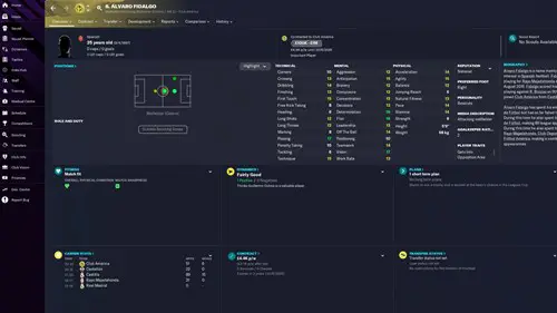 FM23 Alvaro Fidalgo Stats