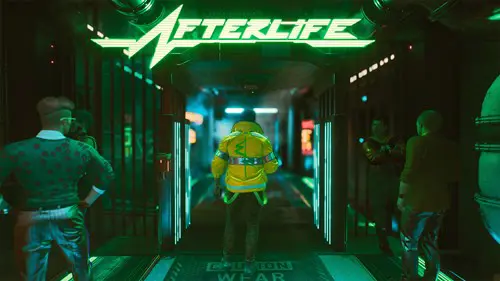 A character wearing the David Martinez jacket in Cyberpunk 2077