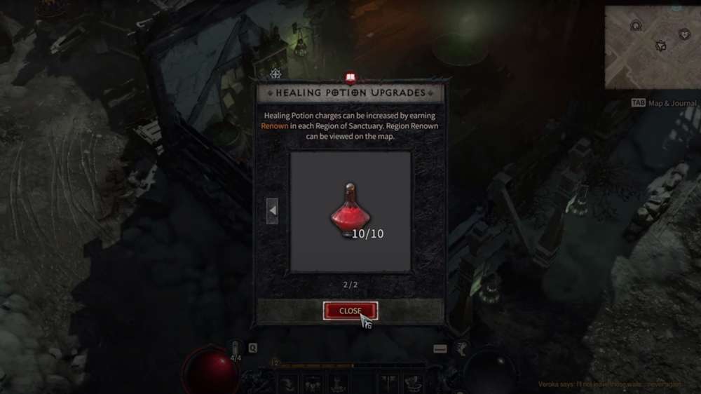 Here's how you upgrade Healing Potions in Diablo 4