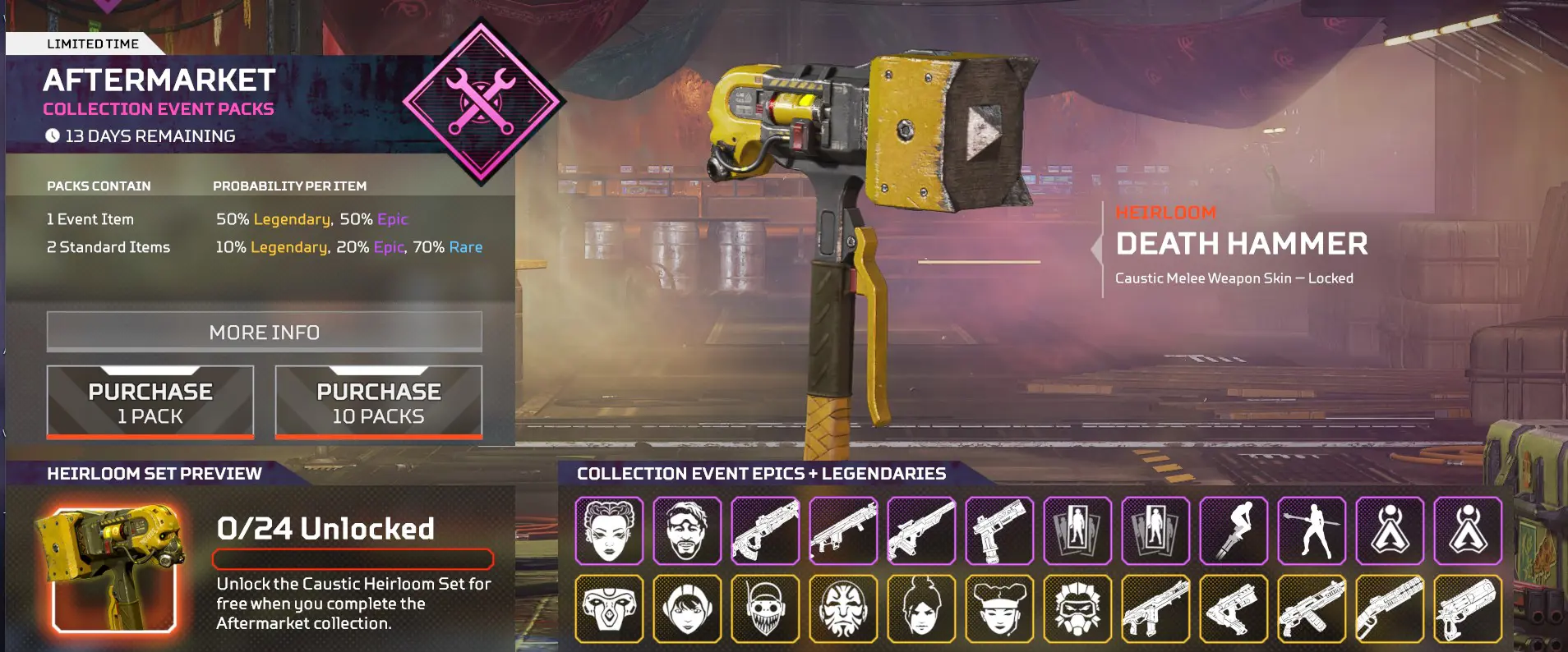 Apex Legends Aftermarket Collection Event Skins