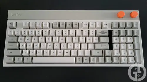 Image of the LOFREE BLOCK keyboard against a black background