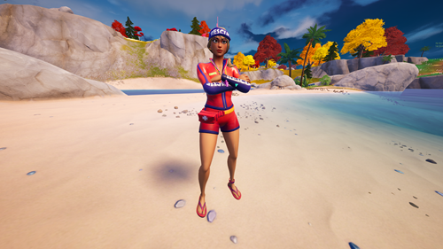 The Sun Strider NPC in Fortnite