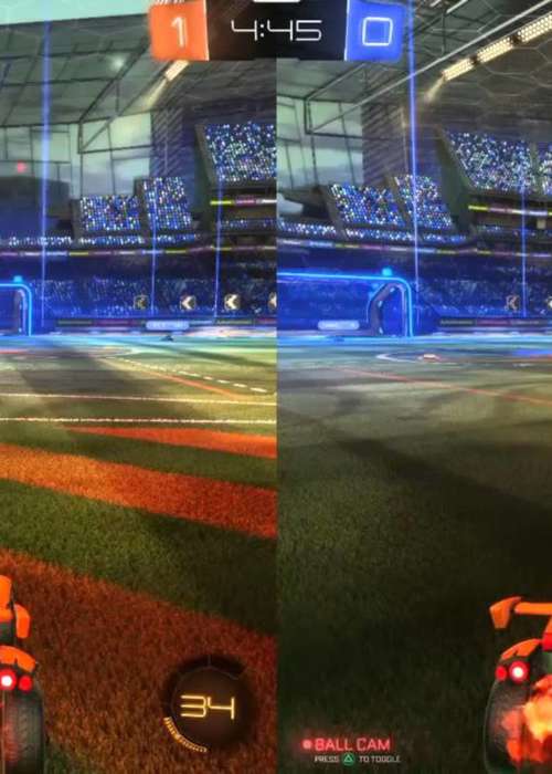 How to play split-screen in Rocket League