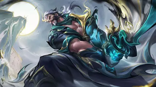 Calligraphy Tryndamere from Wild Rift.