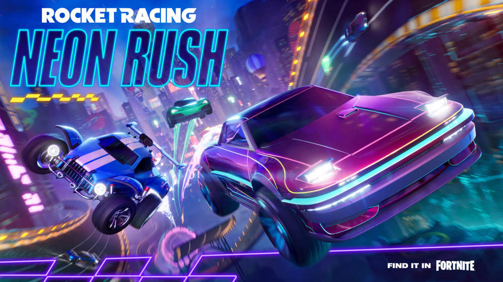 Everything new in Fortnite Rocket Racing’s Neon Rush season