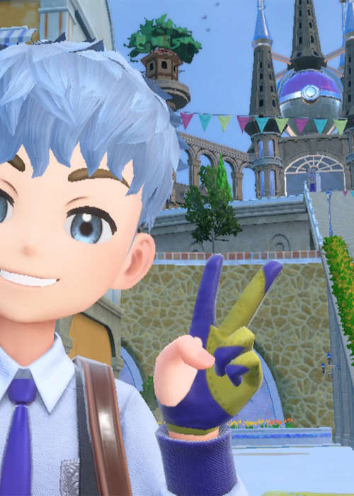 Take pictures with your buddies with the photo mode in Pokemon Scarlet and Violet