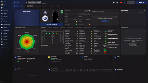 FM22 Free Agent Poundje