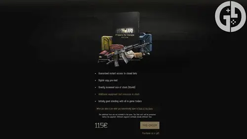 Image of the Prepare to Escape edition of Escape from Tarkov