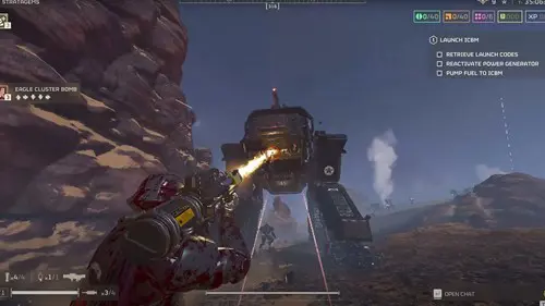 Attacking a Factory Striders weak spots