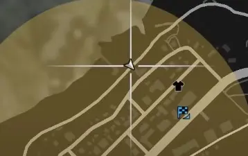 a map of the GTA Online Treasure Hunt location 15