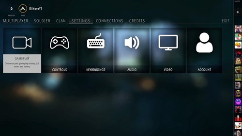 an image of the BattleBit Remastered settings menu